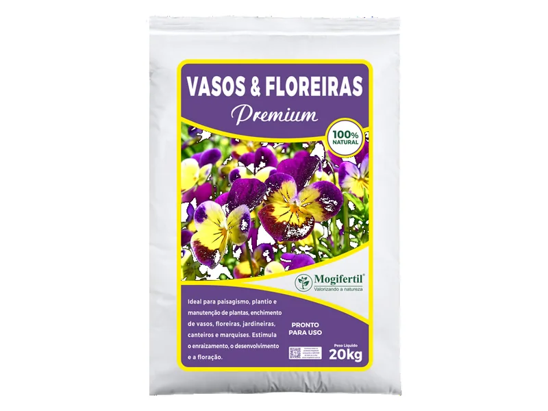Saco de substrato Vasos e Floreiras Premium Mogifertil 20kg — Compre Terra