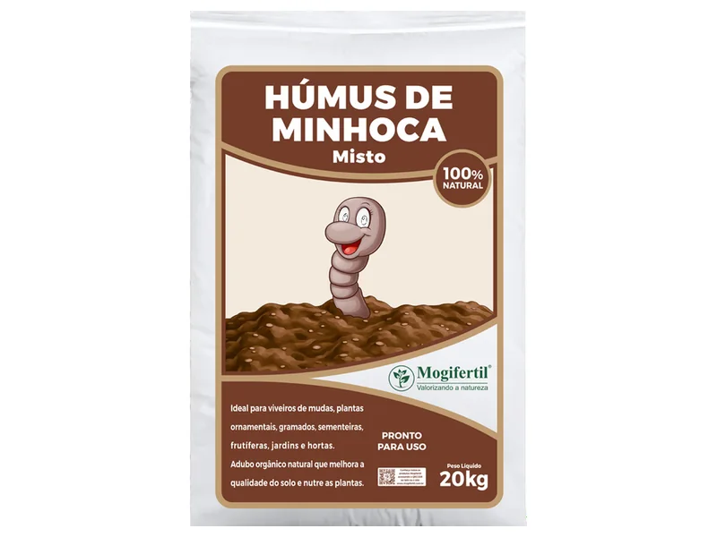 Saco de húmus de minhoca misto Mogifertil 20kg — Compre Terra